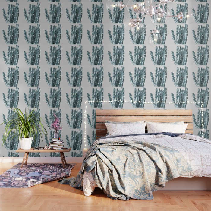 Cacti in Blue Wallpaper Gallery Image 1