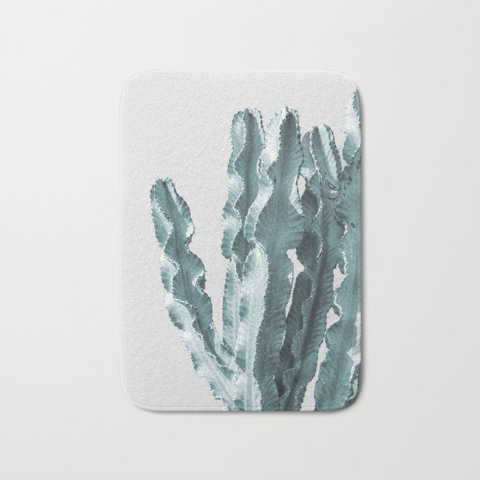 Cacti in Blue Bath Mat Gallery Image 1