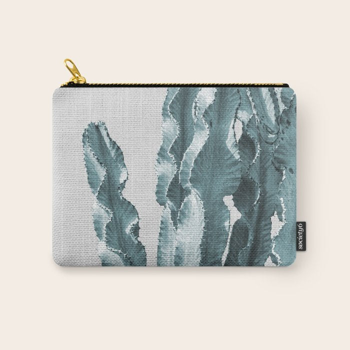 Cacti in Blue Carry All Pouch Gallery Image 1