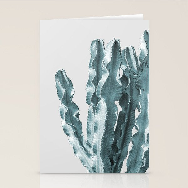 Cacti in Blue Stationery Card Gallery Image 2