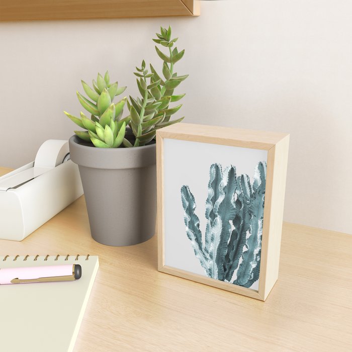 Cacti in Blue Mini Art Print Gallery Image 2