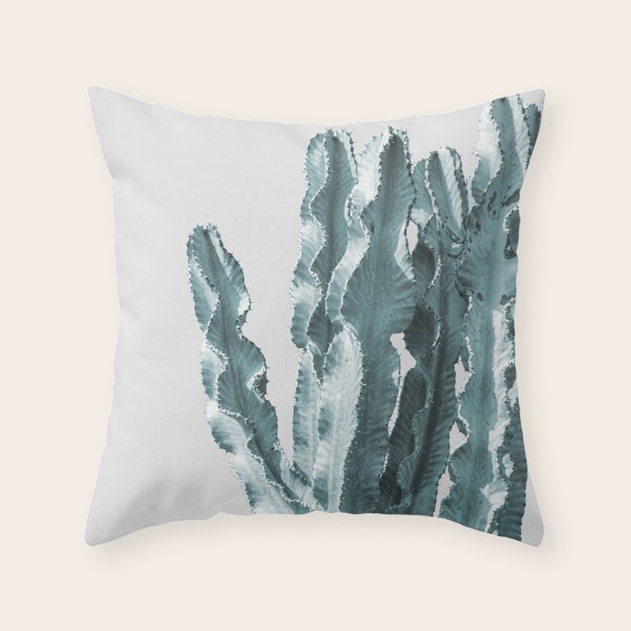 Cacti in Blue Throw Pillow Gallery Image 6
