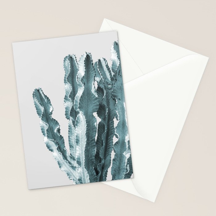 Cacti in Blue Stationery Card Gallery Image 2
