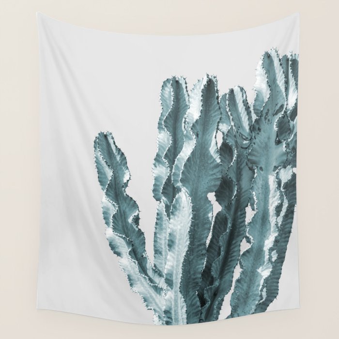 Cacti in Blue Wall Tapestry Gallery Image 4