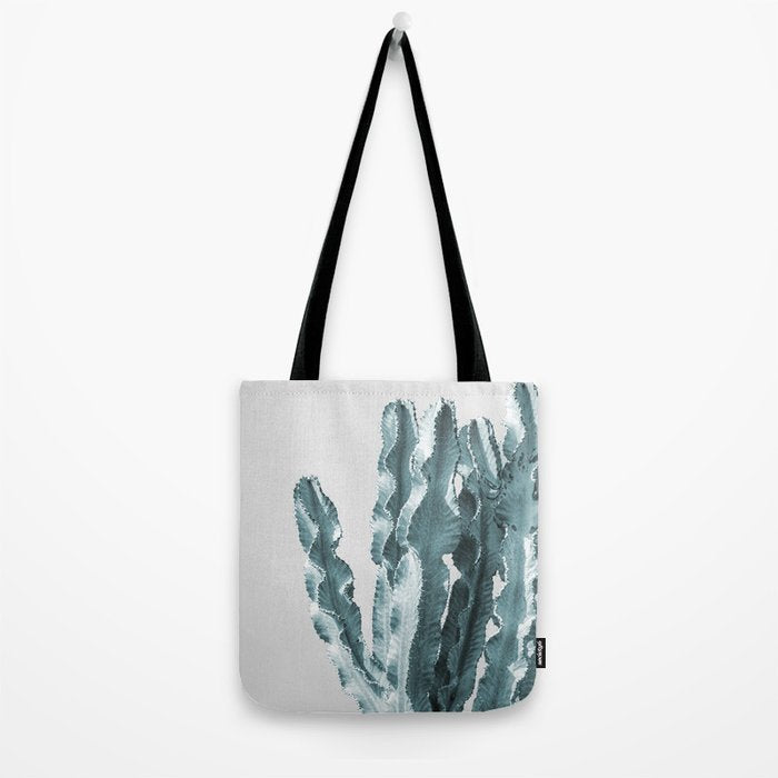 Cacti in Blue Tote Bag Gallery Image 2