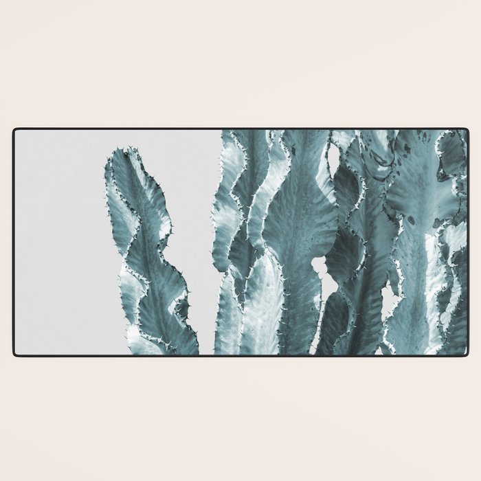 Cacti in Blue Desk Mat Gallery Image 3