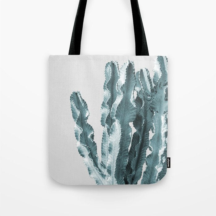 Cacti in Blue Tote Bag Gallery Image 1