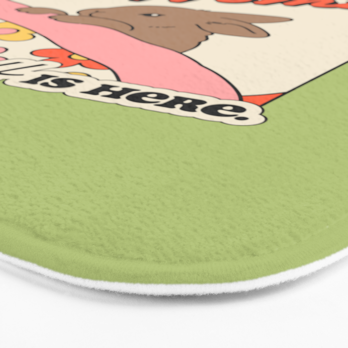 BUNNY STAYS HOME Bath Mat Gallery Image 3