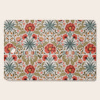 Victorian Botanicals - Carnations in Red and Green Cutting Board Gallery Image 1