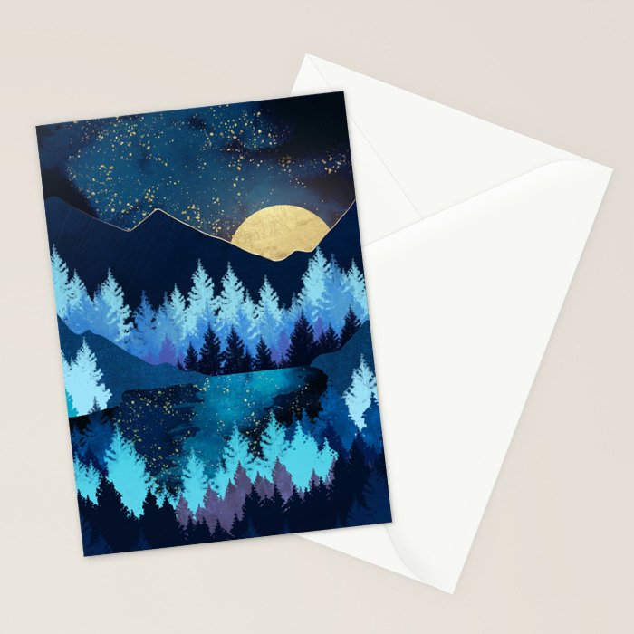 Moon Forest Stationery Card Gallery Image 2