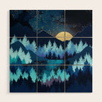 Moon Forest Wood Wall Art Gallery Image 1