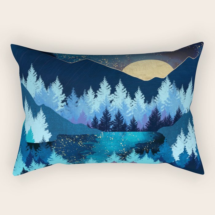 Moon Forest Rectangular Pillow Gallery Image 2