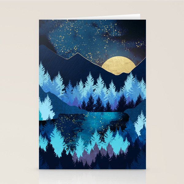 Moon Forest Stationery Card Gallery Image 2