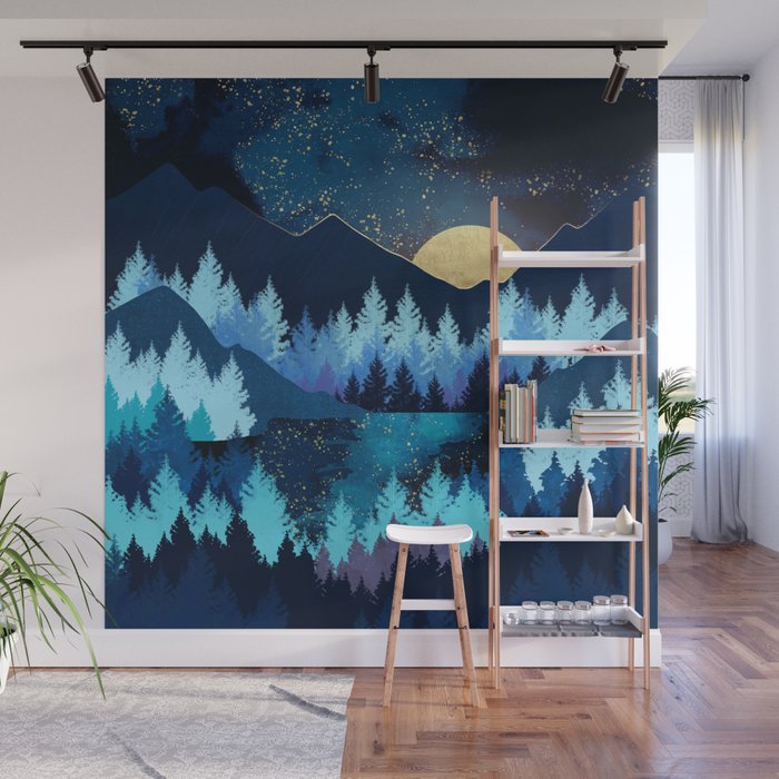 Moon Forest Wall Mural Gallery Image 1