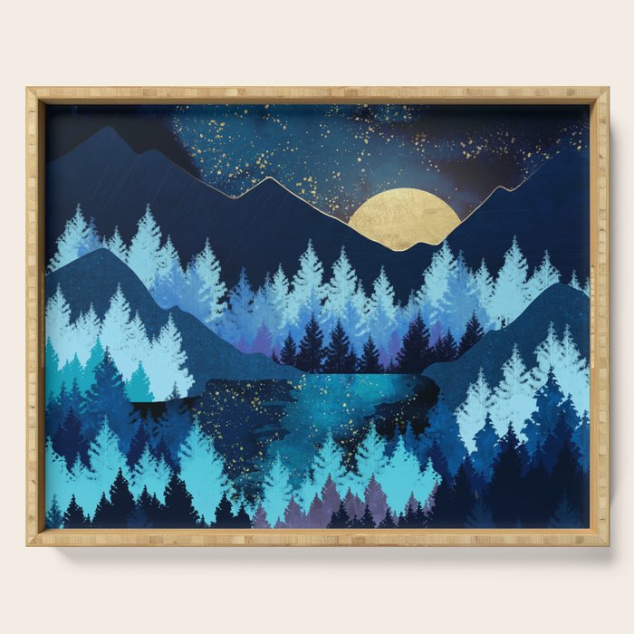 Moon Forest Serving Tray Gallery Image 1