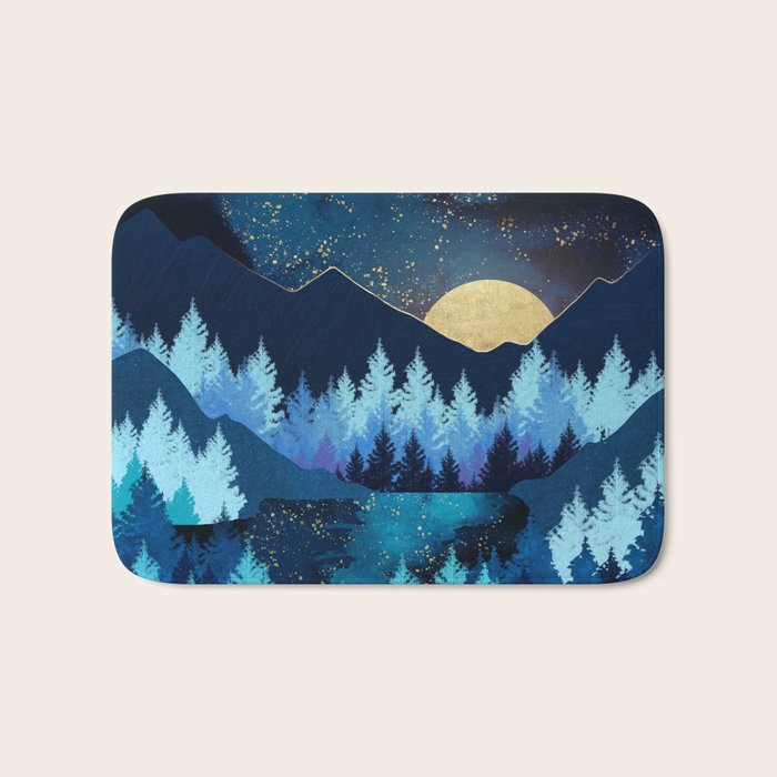 Moon Forest Bath Mat Gallery Image 1