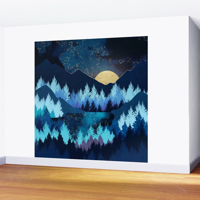 Moon Forest Wall Mural Gallery Image 2