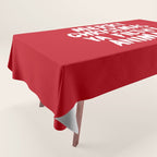 Merry Christmas Ya Filthy Animal, Funny, Saying Tablecloth Gallery Image 1