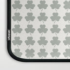 Clovers XXXIV Neutral Green Botanical Pattern Laptop Sleeve Gallery Image 3