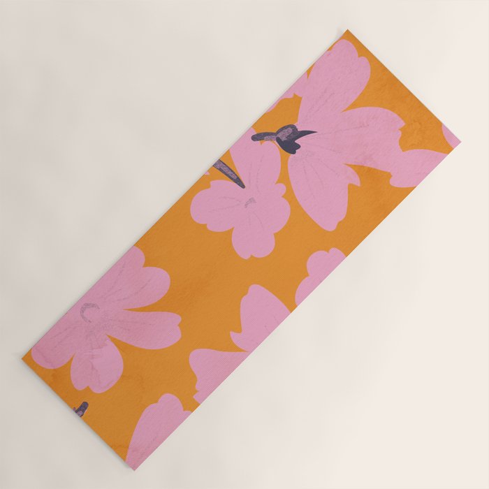 Abstract Minimal Flowers 18 Yoga Mat Gallery Image 1
