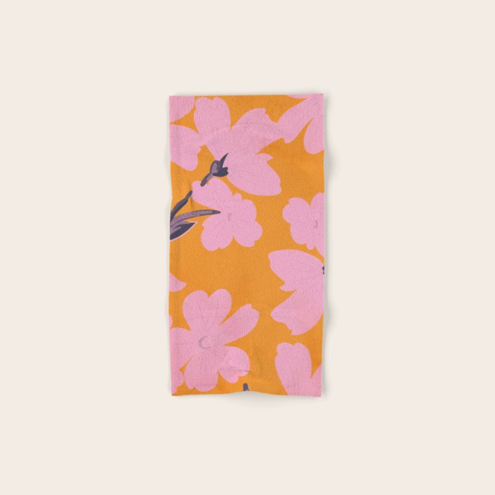 Abstract Minimal Flowers 18 Bath Towel Gallery Image 1