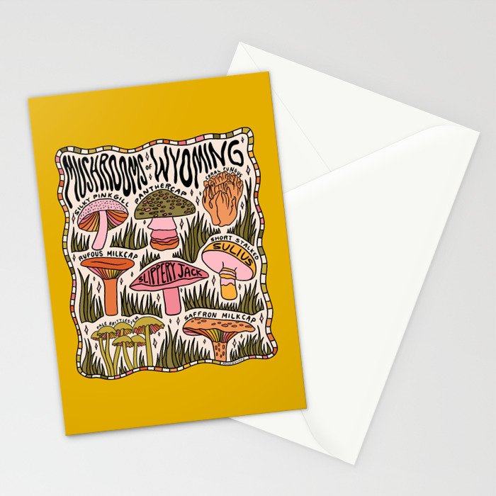 Mushrooms of Wyoming Stationery Card Gallery Image 2