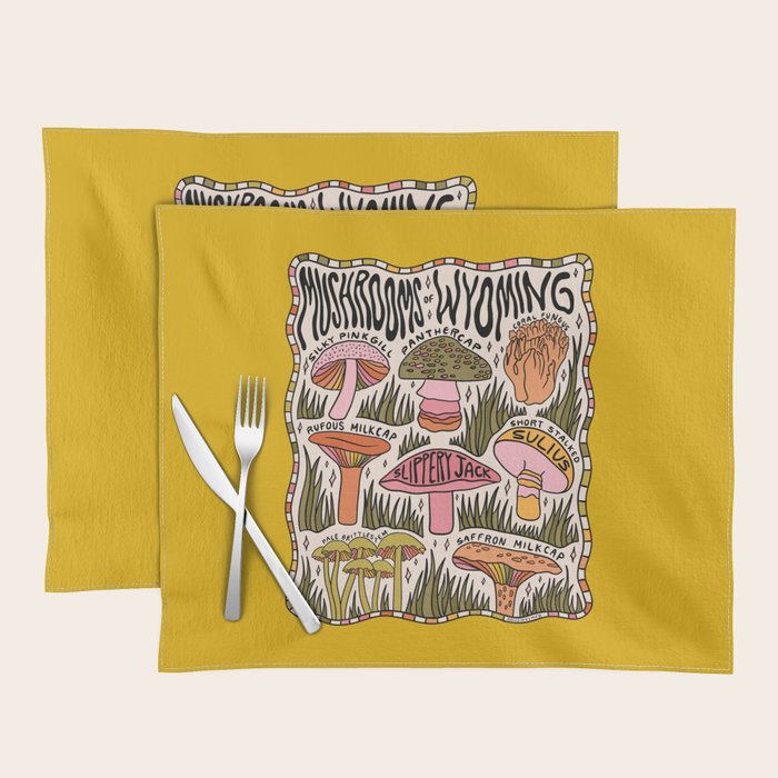 Mushrooms of Wyoming Placemat Gallery Image 1