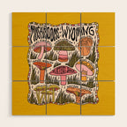 Mushrooms of Wyoming Wood Wall Art Gallery Image 1