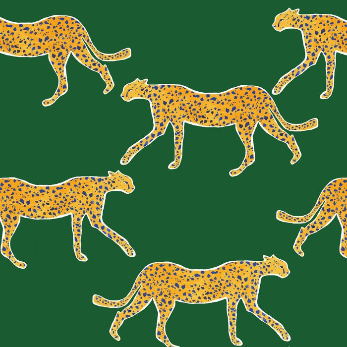 Tropical Animal Print Green Cheetah Illustration Coffee Mug Gallery Image 2