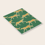 Tropical Animal Print Green Cheetah Illustration Notebook Gallery Image 3