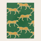 Tropical Animal Print Green Cheetah Illustration Notebook Gallery Image 4