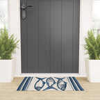 Modern Coastal Art Print - Sardines With Blue Stripes Welcome Mat Gallery Image 3