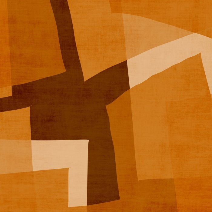 Burnt Orange Abstract Shapes Coffee Mug Gallery Image 2