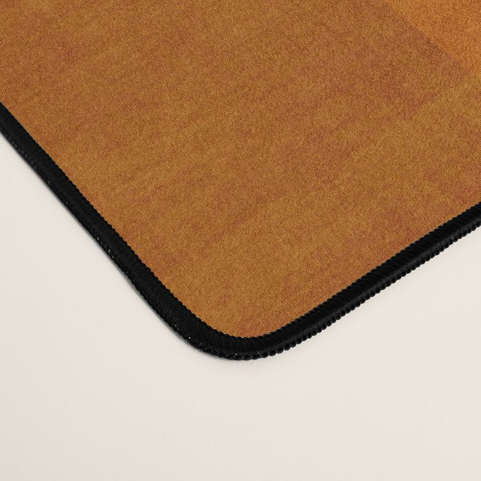 Burnt Orange Abstract Shapes Desk Mat Gallery Image 4