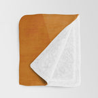 Burnt Orange Abstract Shapes Throw Blanket Gallery Image 3