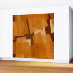 Burnt Orange Abstract Shapes Wall Mural Gallery Image 2