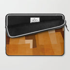 Burnt Orange Abstract Shapes Laptop Sleeve Gallery Image 2