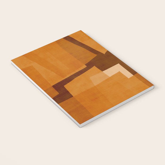 Burnt Orange Abstract Shapes Notebook Gallery Image 3