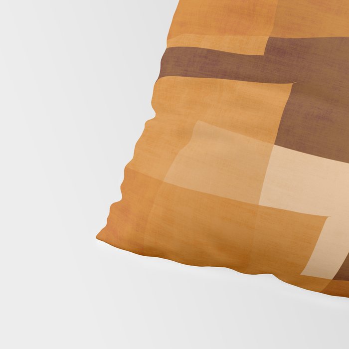 Burnt Orange Abstract Shapes Pillow Sham Gallery Image 4