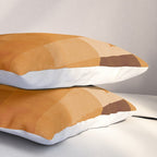 Burnt Orange Abstract Shapes Pillow Sham Gallery Image 3