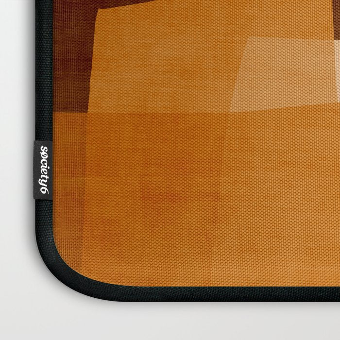 Burnt Orange Abstract Shapes Laptop Sleeve Gallery Image 3
