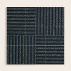 Lines III (Annapolis Blue) Wood Wall Art Gallery Image 1