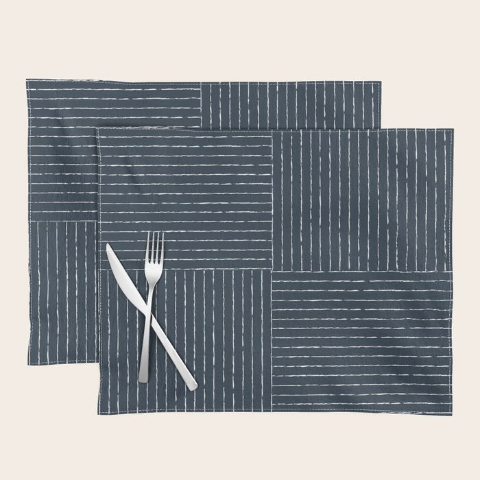 Lines III (Annapolis Blue) Placemat Gallery Image 1