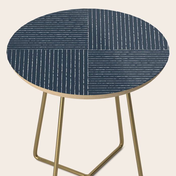 Lines III (Annapolis Blue) Side Table Gallery Image 2