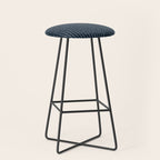 Lines III (Annapolis Blue) Stool Gallery Image 1