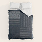 Lines III (Annapolis Blue) Duvet Cover Gallery Image 6