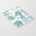 Harleigh Floral Art, Teal and White Notebook Gallery Image 2