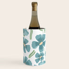 Harleigh Floral Art, Teal and White Wine Chiller Gallery Image 3