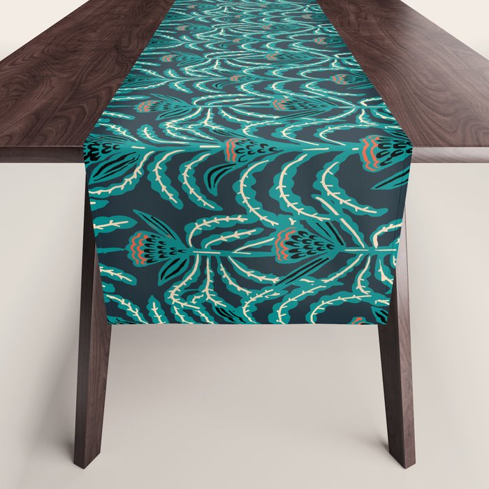 MAISEY TEAL Table Runner Gallery Image 1