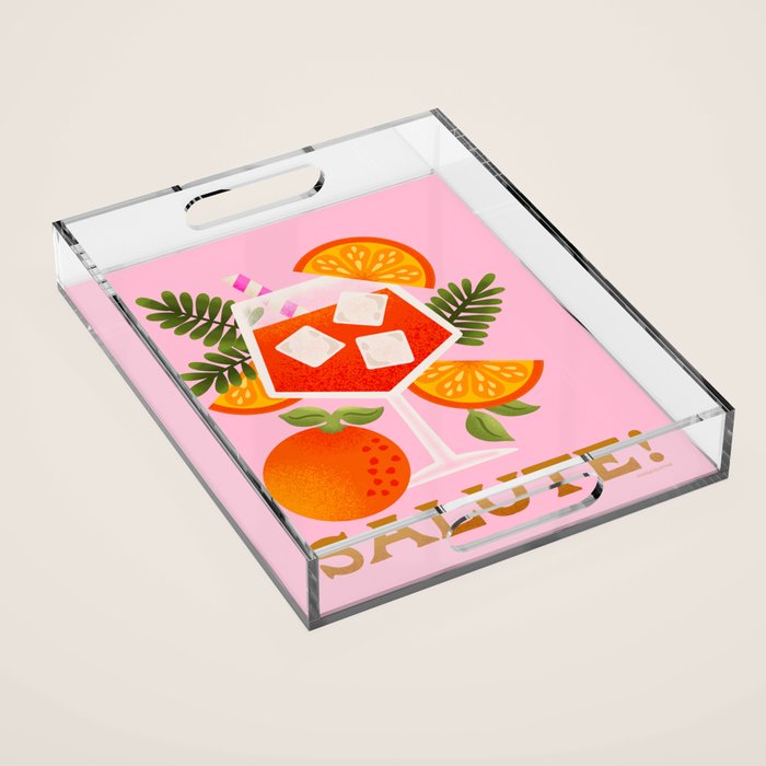 Orange Spritz - Amalfi Coast Cocktails Acrylic Tray Gallery Image 1